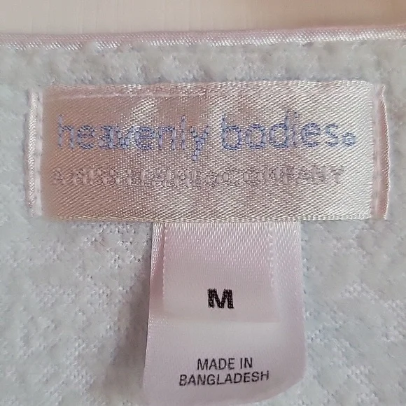 Light Blue Embroidered Button-Up house Coat - Picture 2 of 2